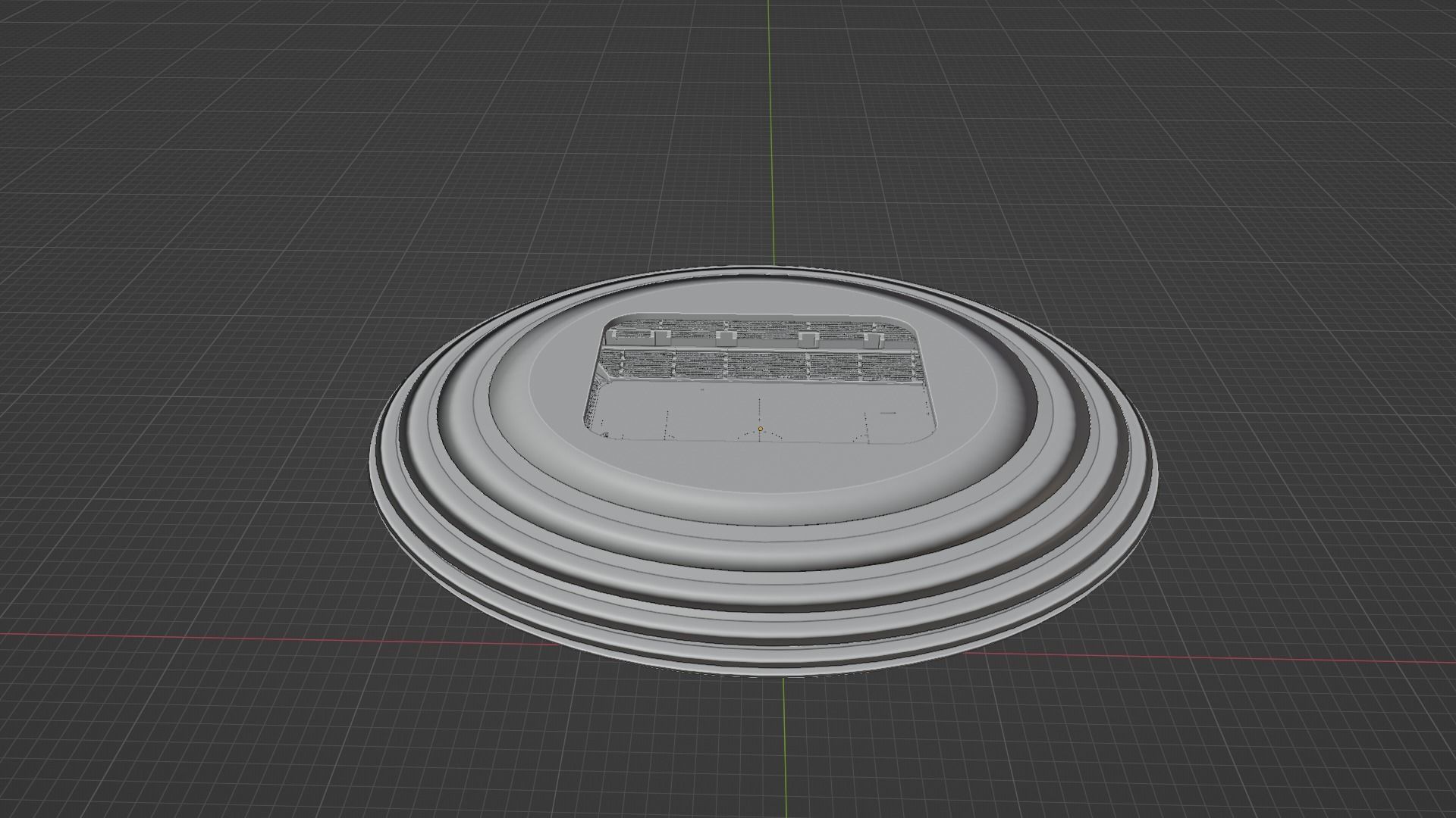 Soccer Stadium Low-poly 3D model_9