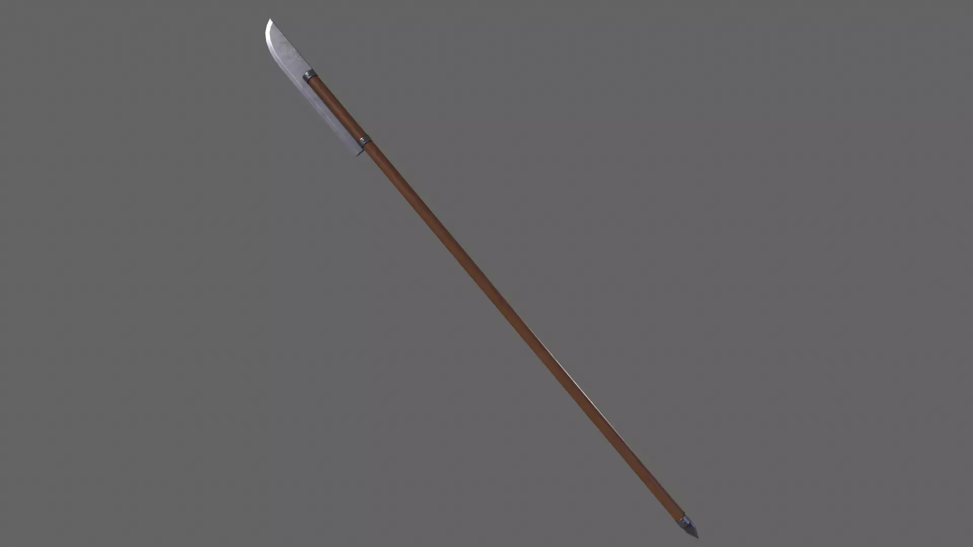 PBR Polearm V1b Low-poly 3D model_0