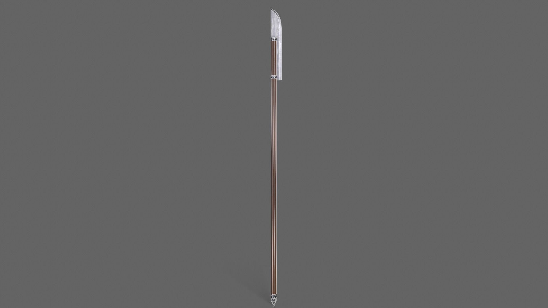 PBR Polearm V1b Low-poly 3D model_3