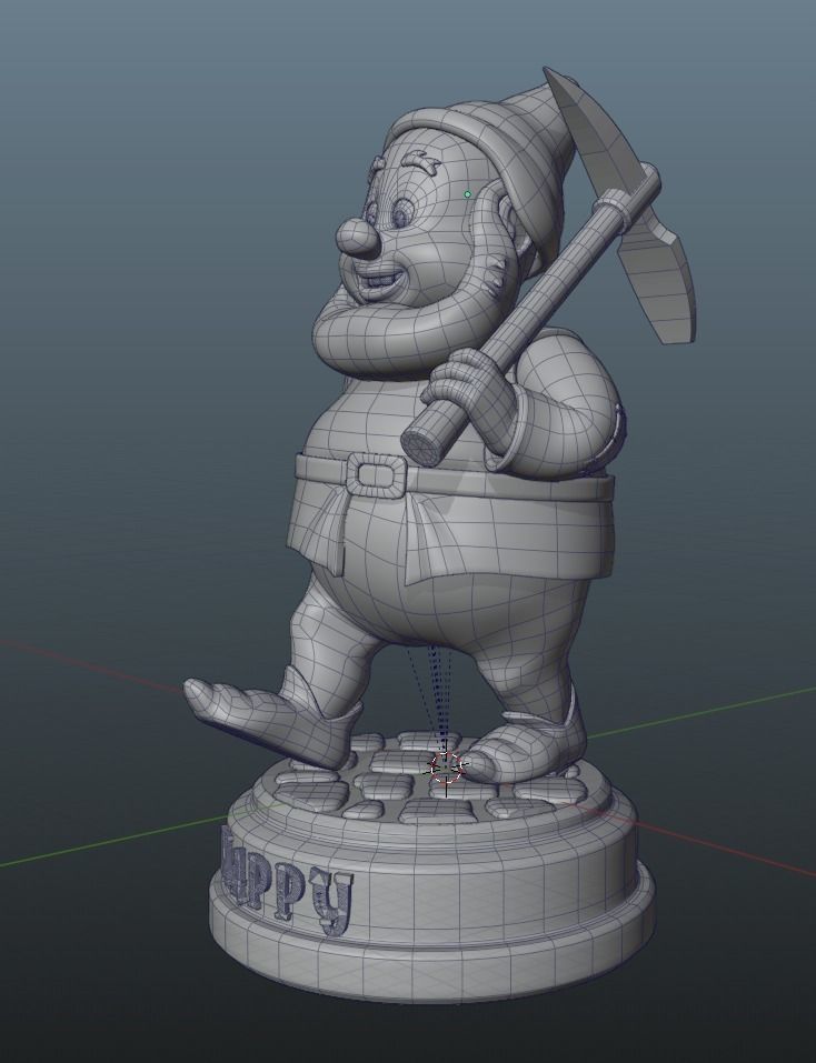 Happy the Dwarf 3D print model_4