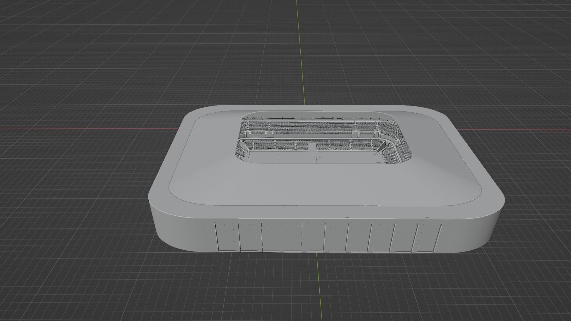 Soccer Stadium Low-poly 3D model_9