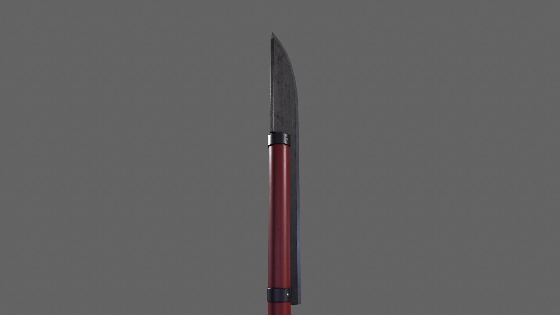 PBR Polearm V2a Low-poly 3D model_8