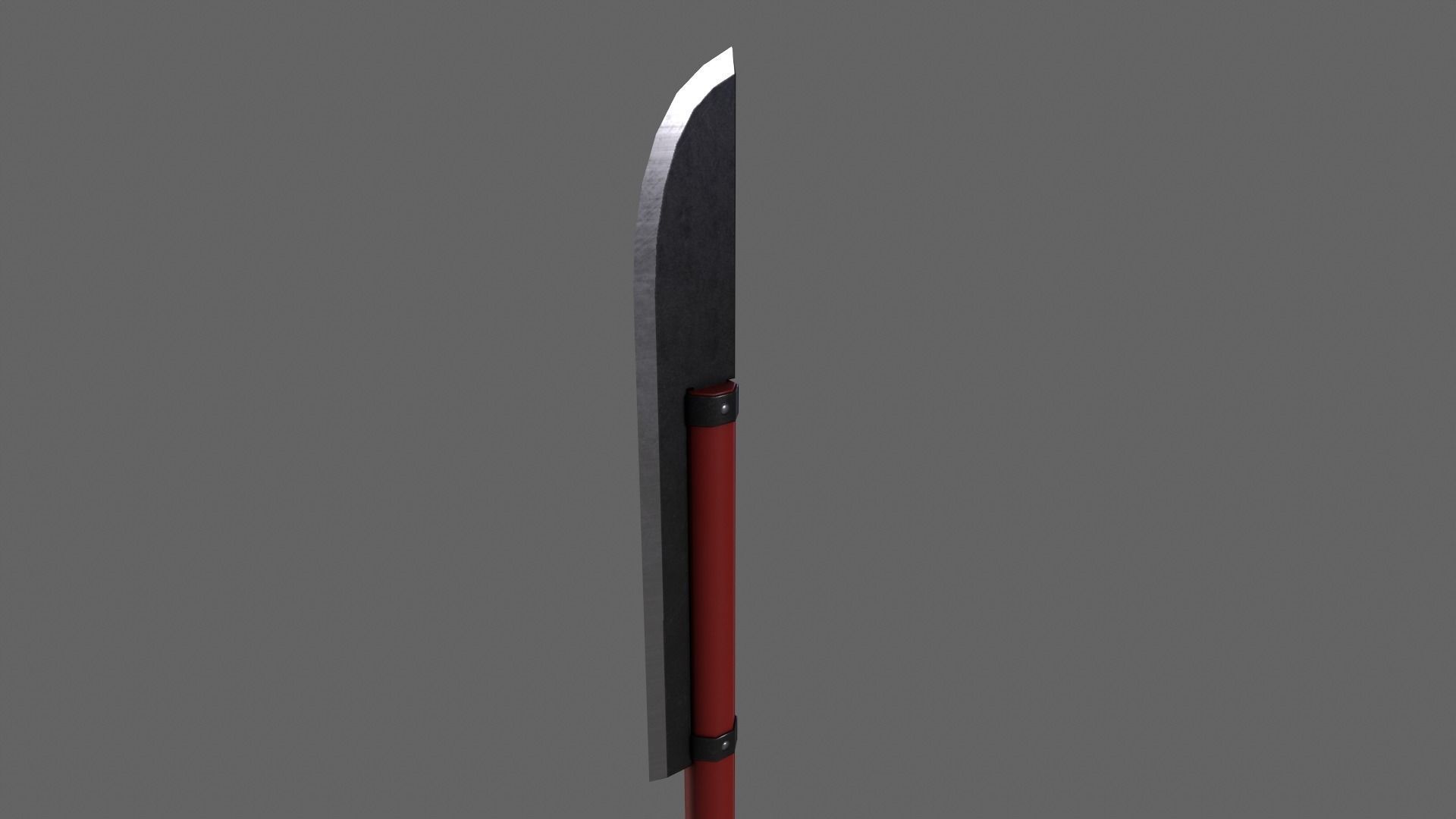 PBR Polearm V2a Low-poly 3D model_6