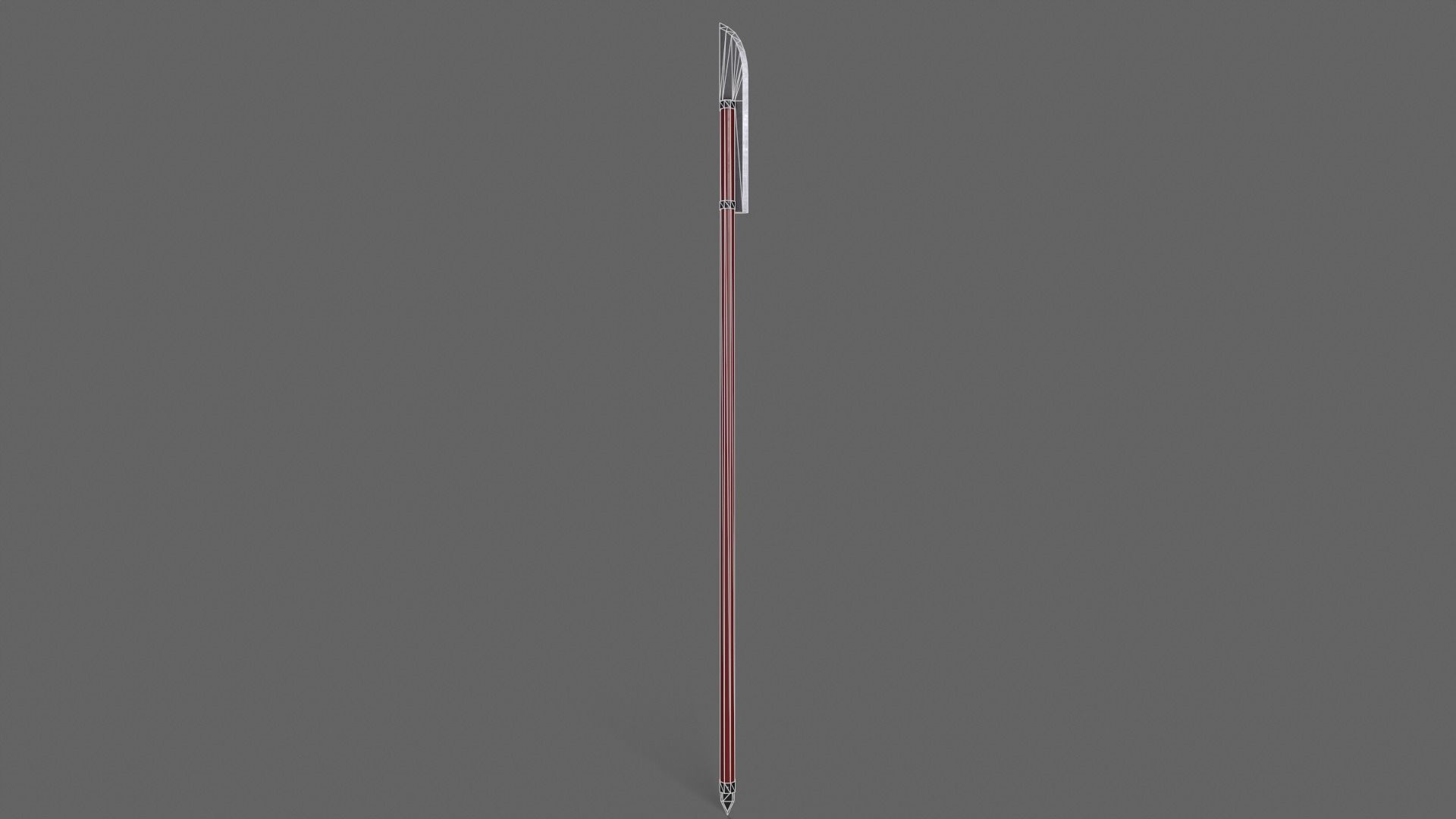 PBR Polearm V2a Low-poly 3D model_3