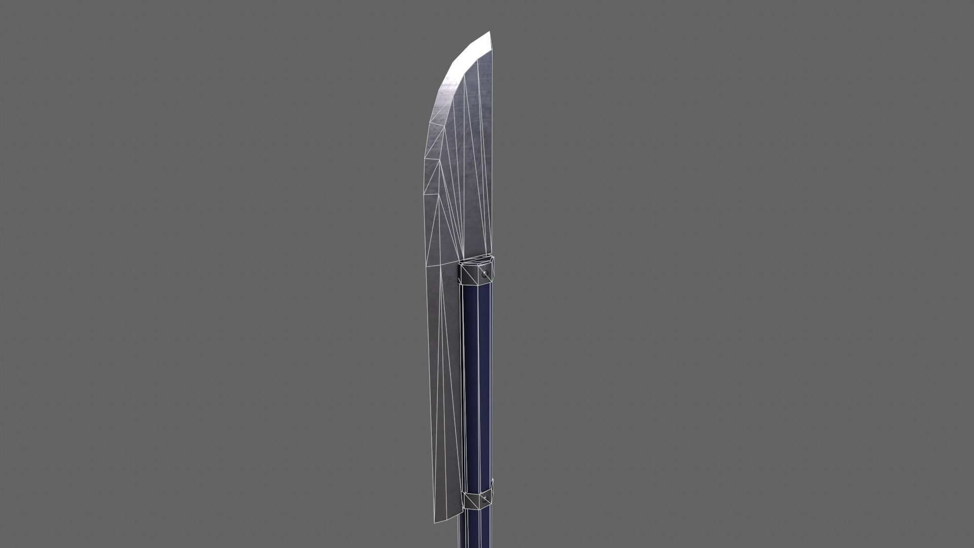 PBR Polearm V3a Low-poly 3D model_7