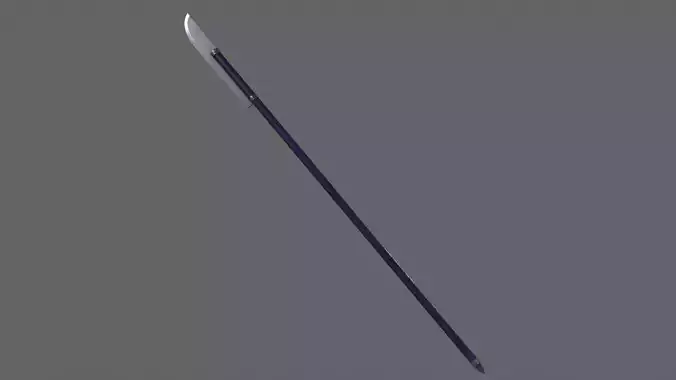 PBR Polearm V3a Low-poly 3D model
