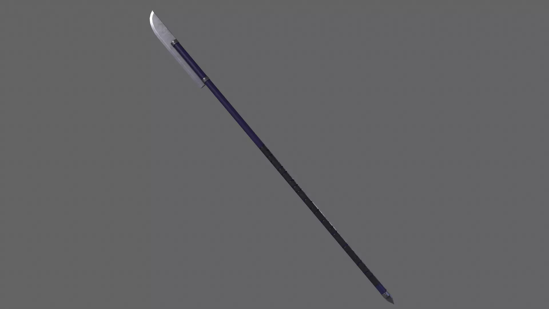PBR Polearm V3a Low-poly 3D model_0