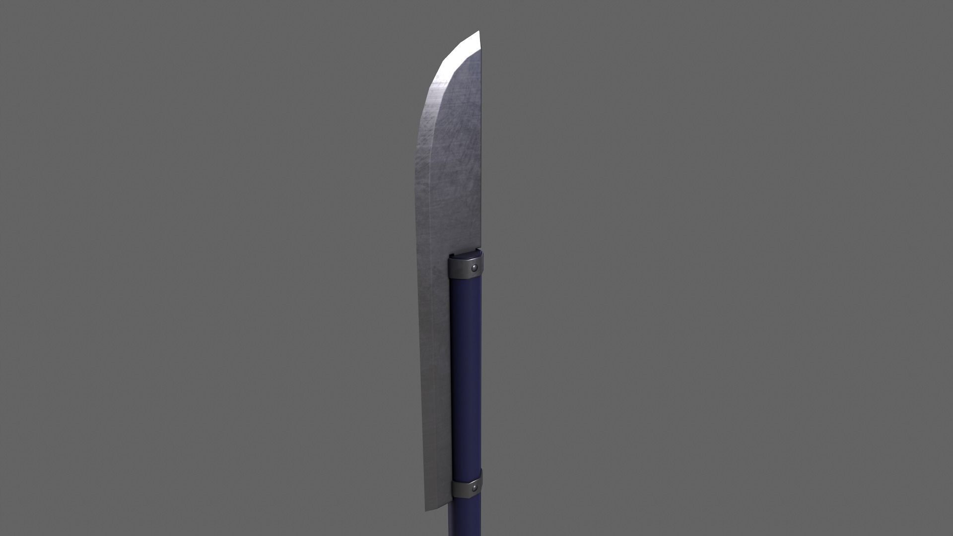 PBR Polearm V3a Low-poly 3D model_6