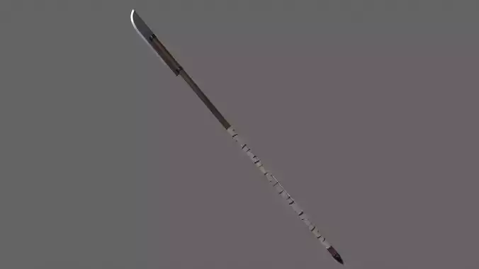 PBR Polearm V4b Low-poly 3D model