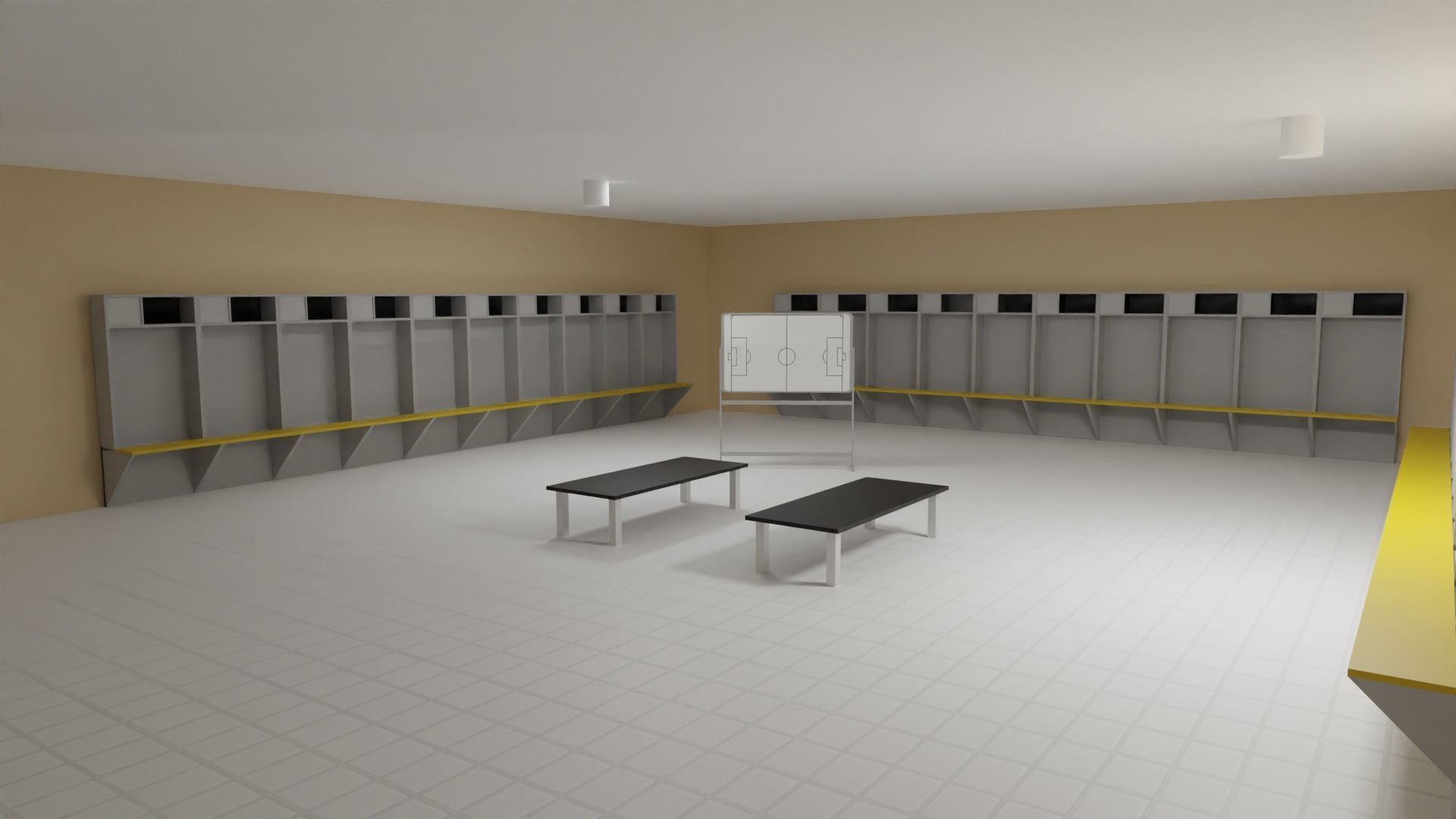 Soccer Stadium Low-poly 3D model_4