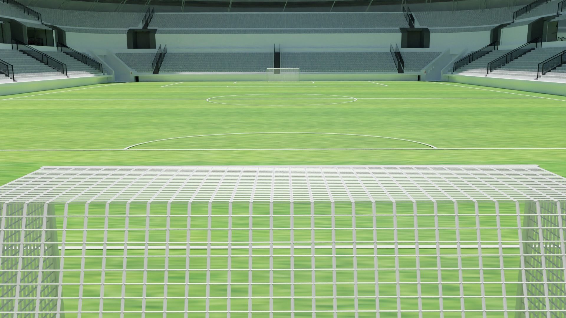 Soccer Stadium Low-poly 3D model_6