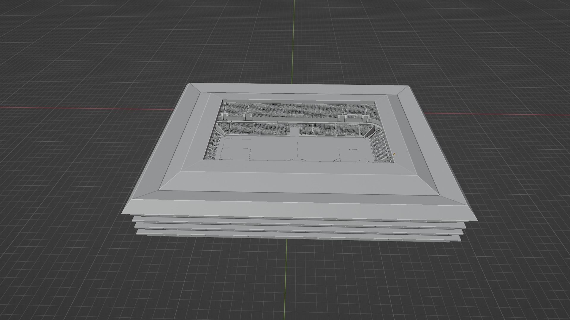 Soccer Stadium Low-poly 3D model_9