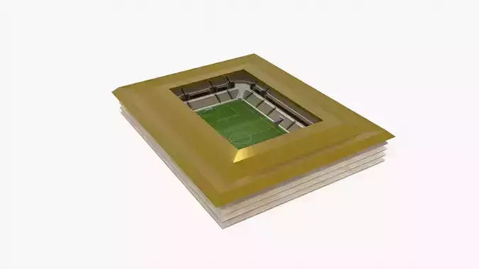 Soccer Stadium Low-poly 3D model