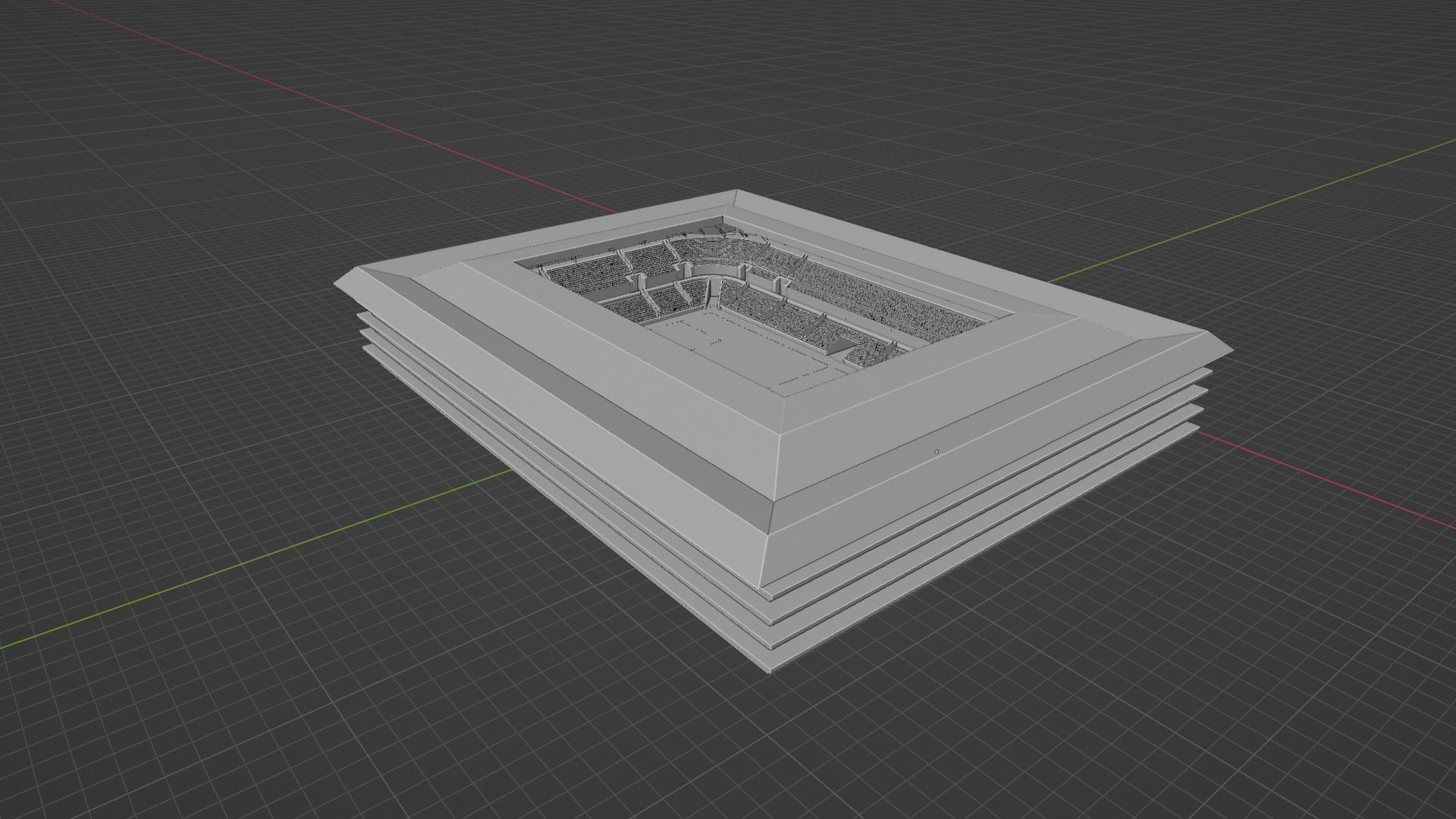 Soccer Stadium Low-poly 3D model_8