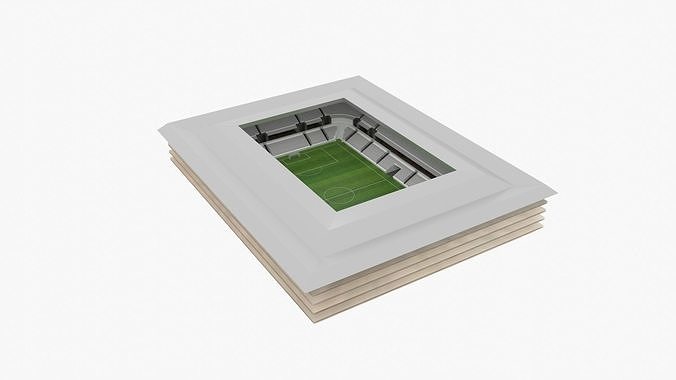 Soccer Stadium Low-poly 3D model