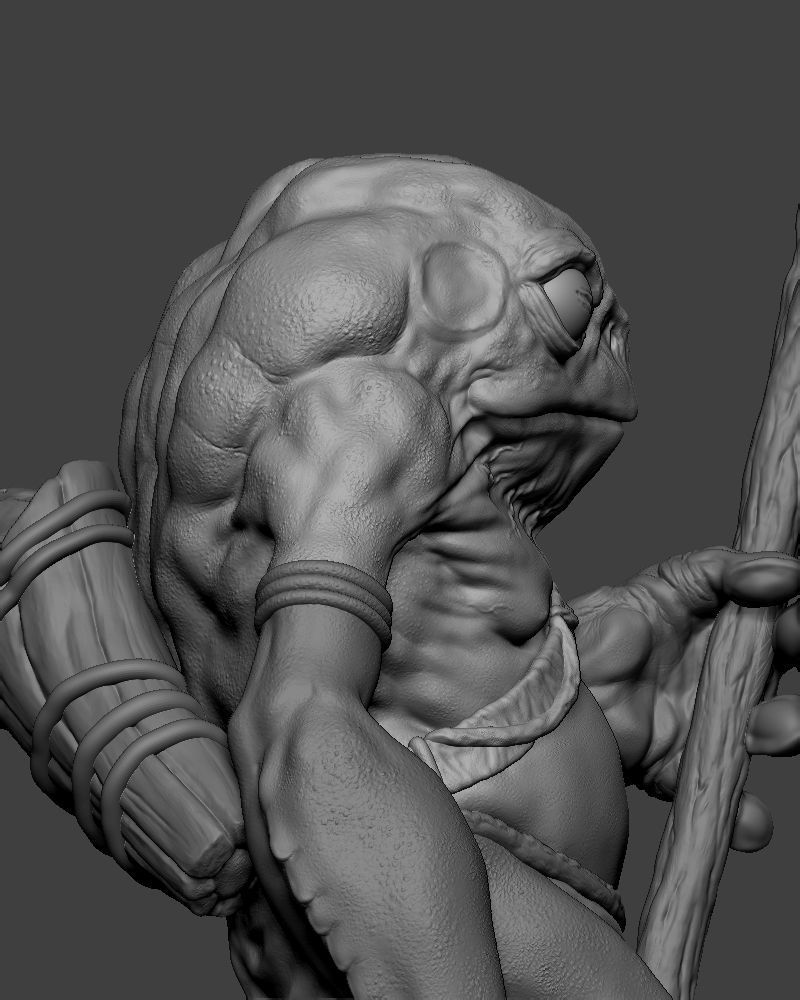 TOAD WARRIOR 3D PRINT 3D print model_2