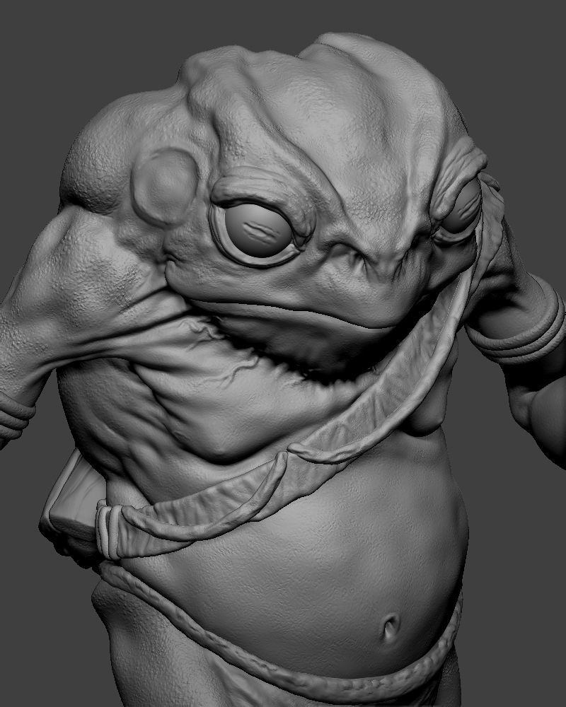 TOAD WARRIOR 3D PRINT 3D print model_1