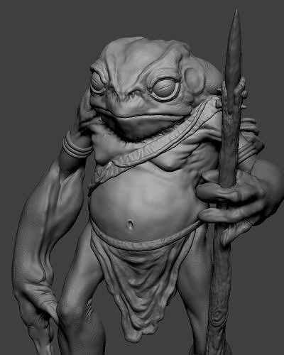 TOAD WARRIOR 3D PRINT 3D print model