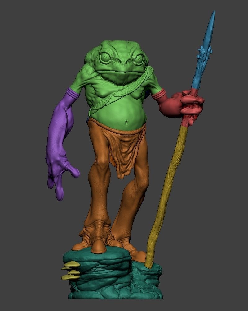 TOAD WARRIOR 3D PRINT 3D print model_13