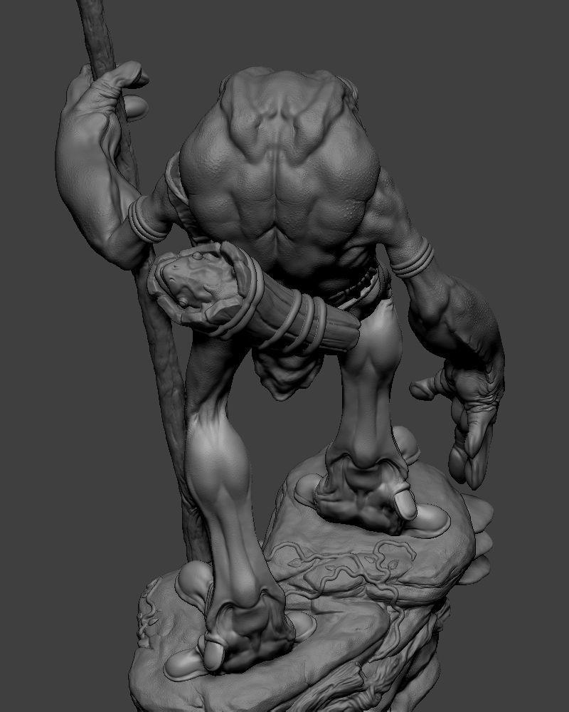 TOAD WARRIOR 3D PRINT 3D print model_5