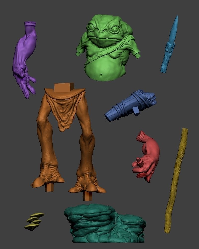 TOAD WARRIOR 3D PRINT 3D print model_12