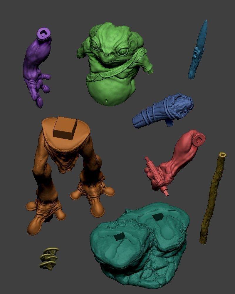 TOAD WARRIOR 3D PRINT 3D print model_11