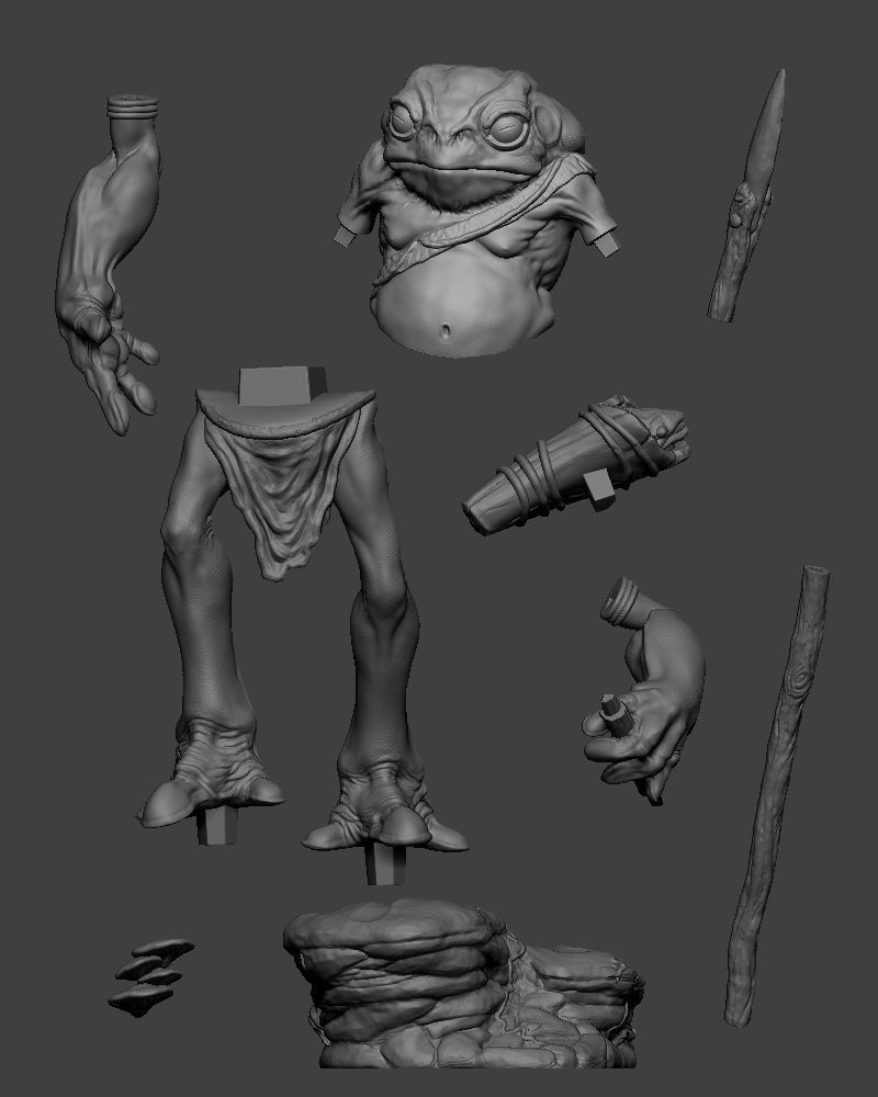 TOAD WARRIOR 3D PRINT 3D print model_10