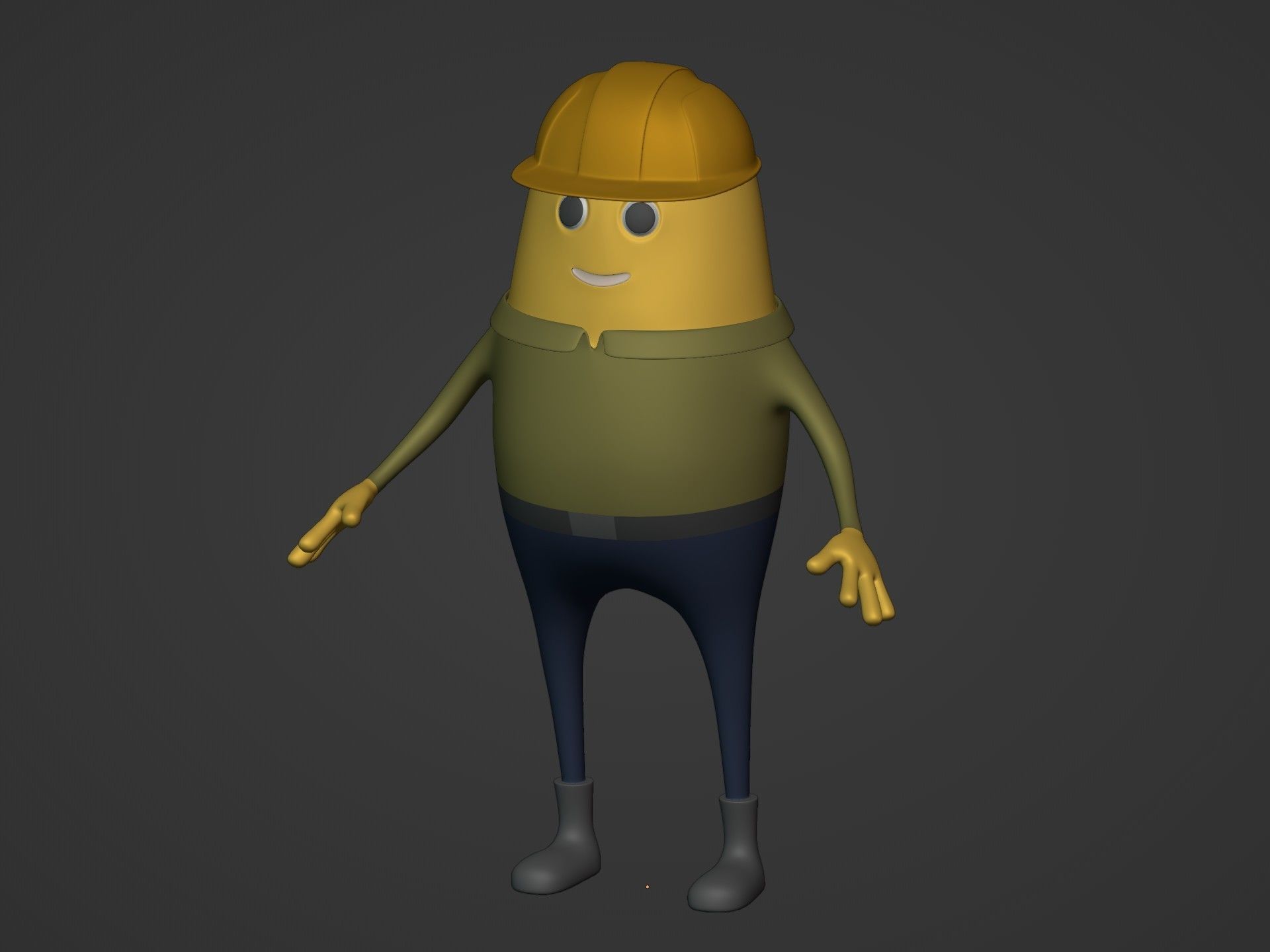 Cartoon Man -- Pack Low-poly 3D model_11