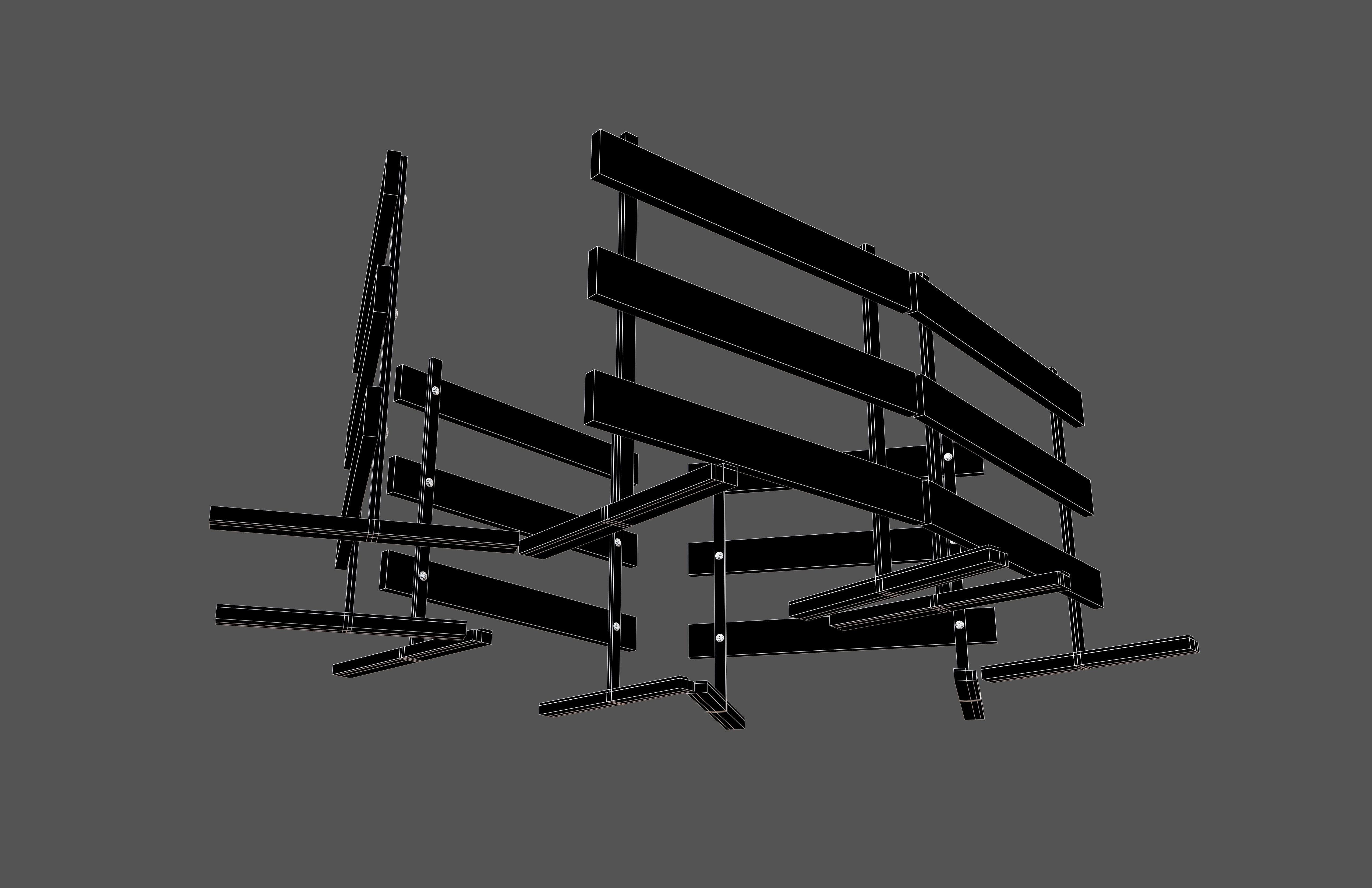 Road Barriers v3 003 Low-poly 3D model_7