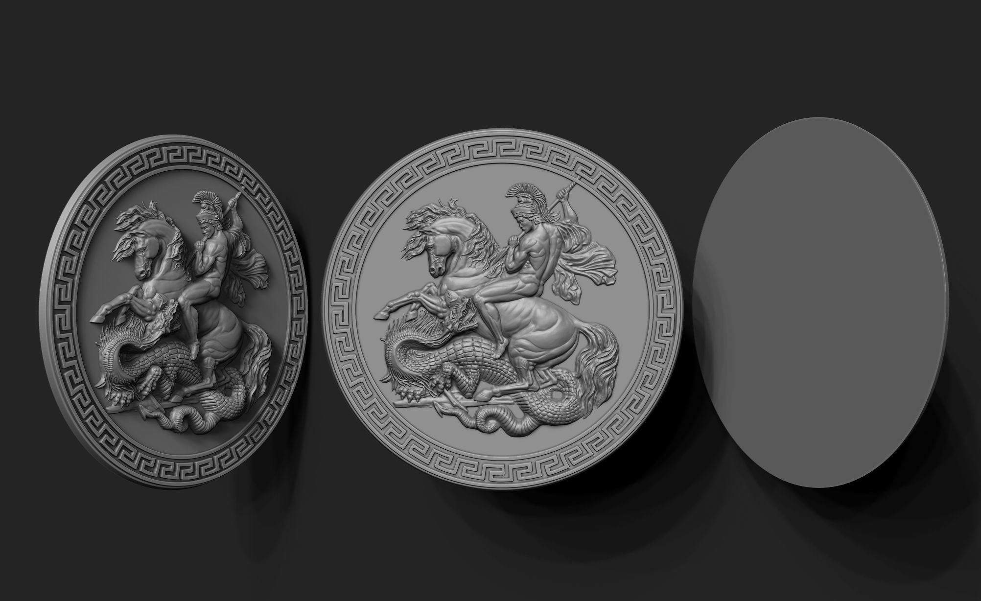 Saint George 3D print model_1
