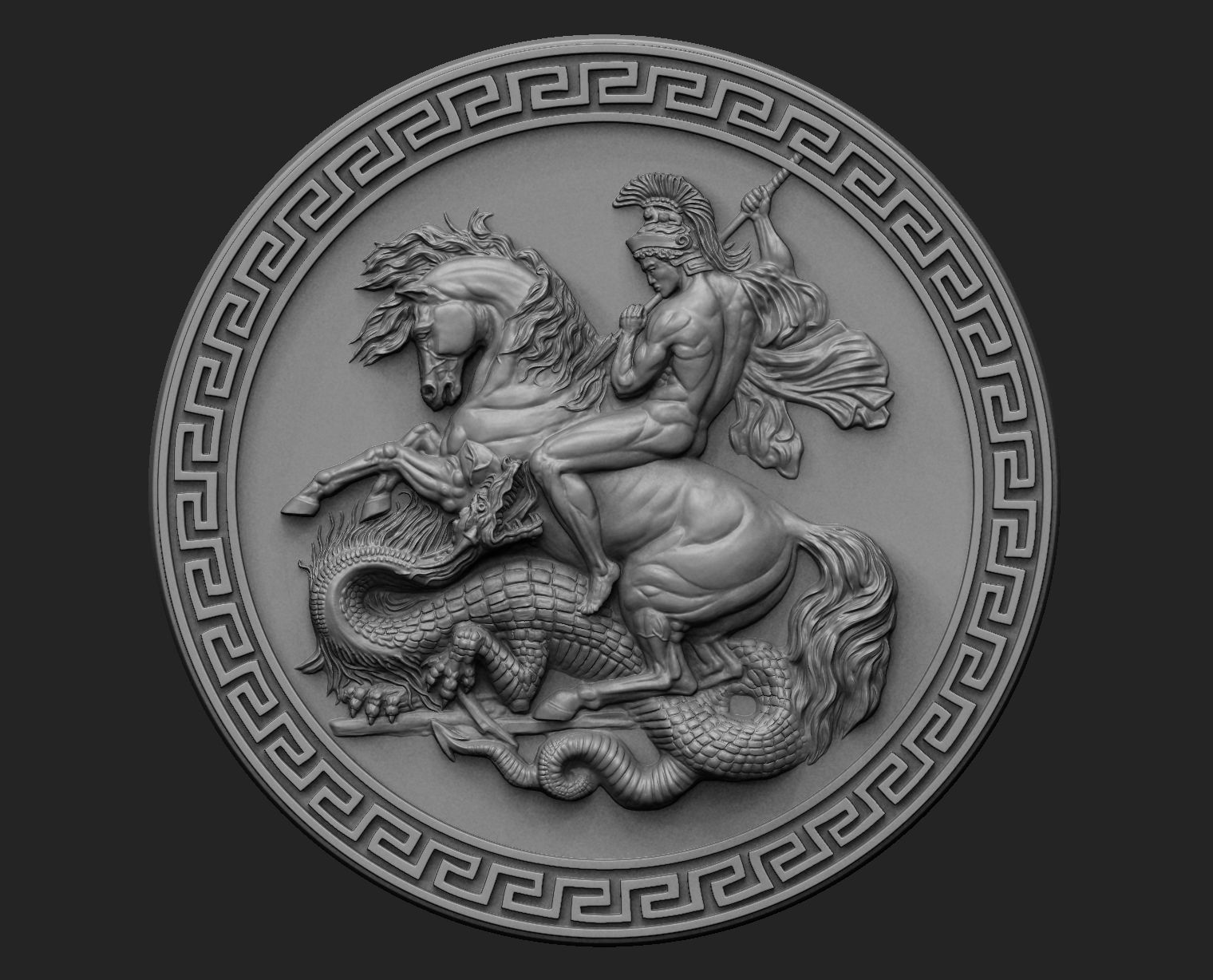 Saint George 3D print model_3