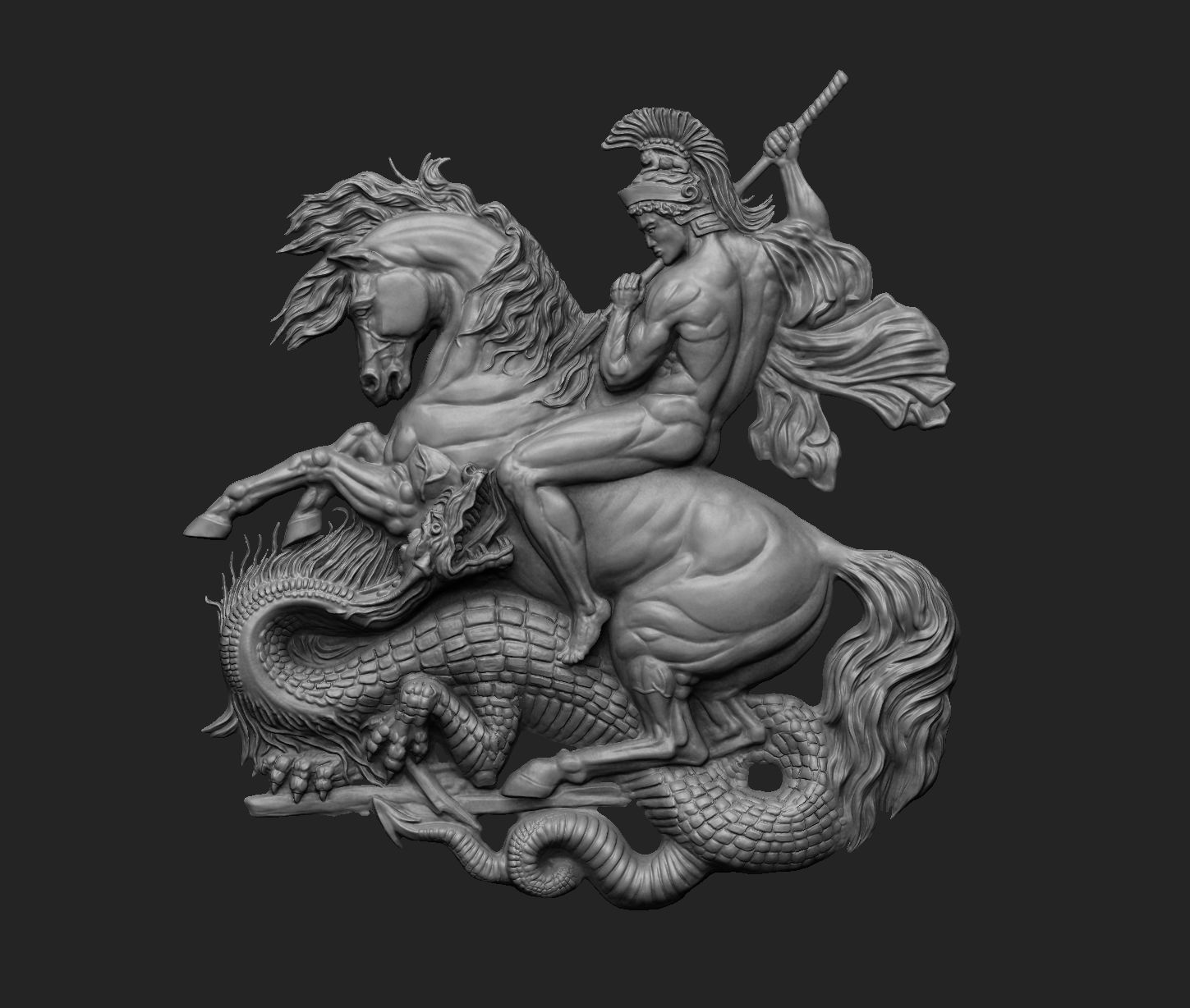Saint George 3D print model_5