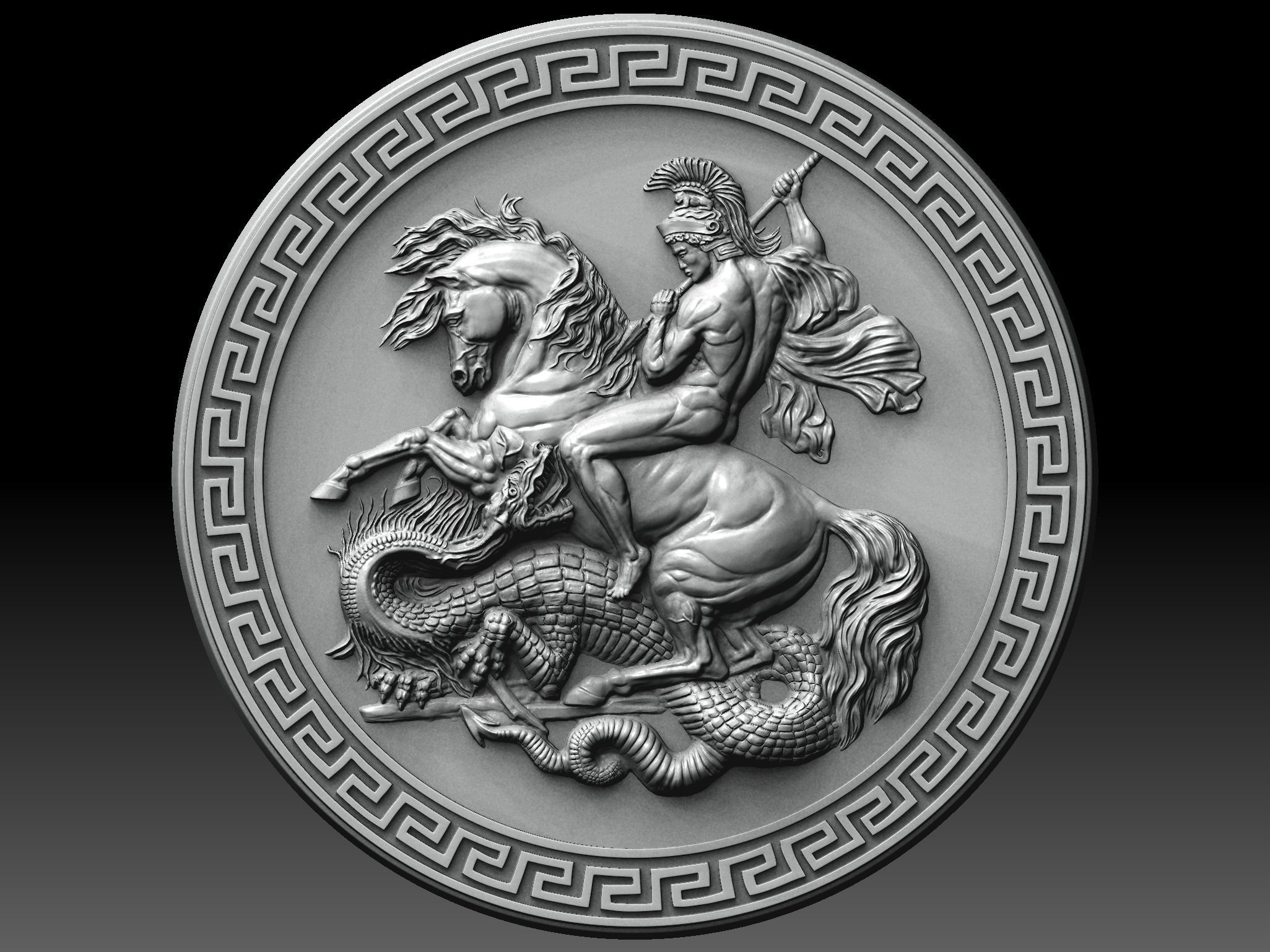 Saint George 3D print model_8