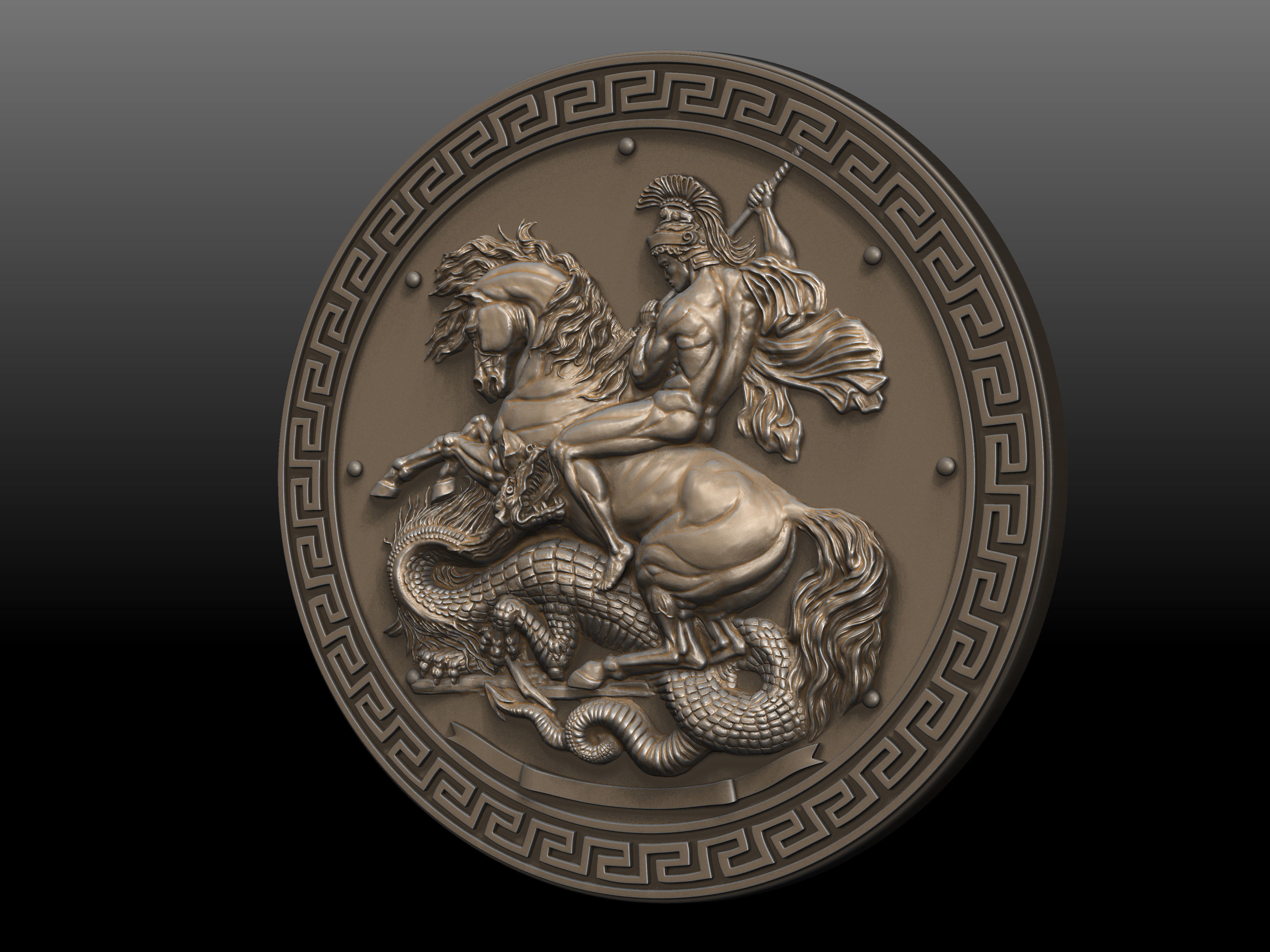 Saint George 3D print model_6