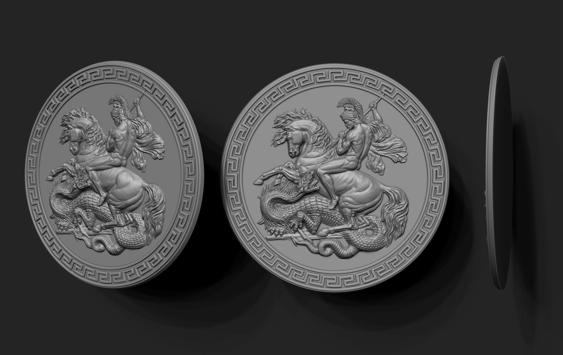 Saint George 3D print model_4