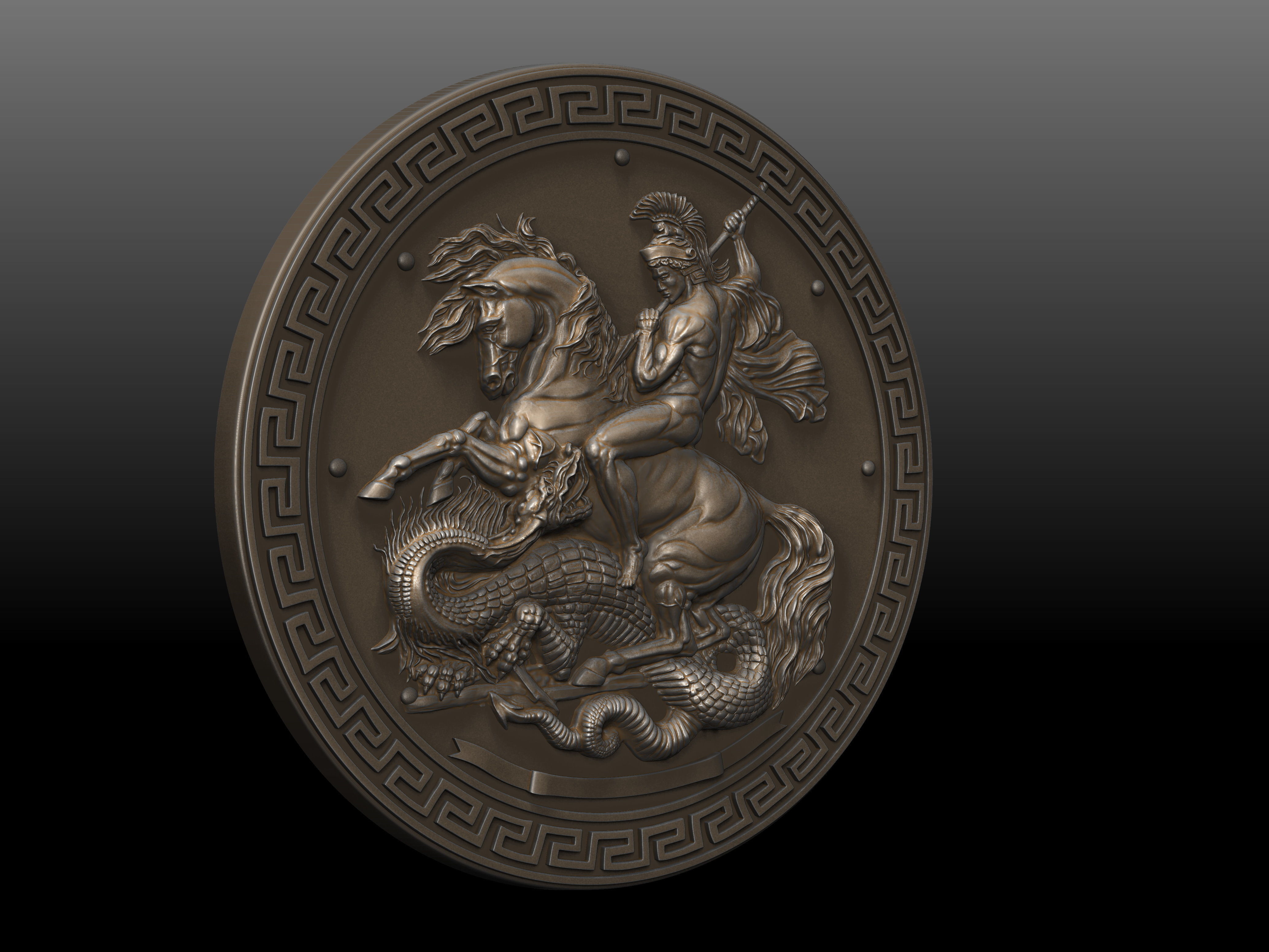Saint George 3D print model_7