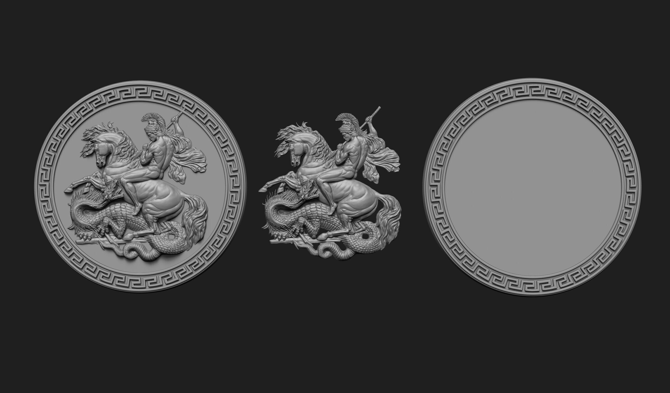 Saint George 3D print model_9