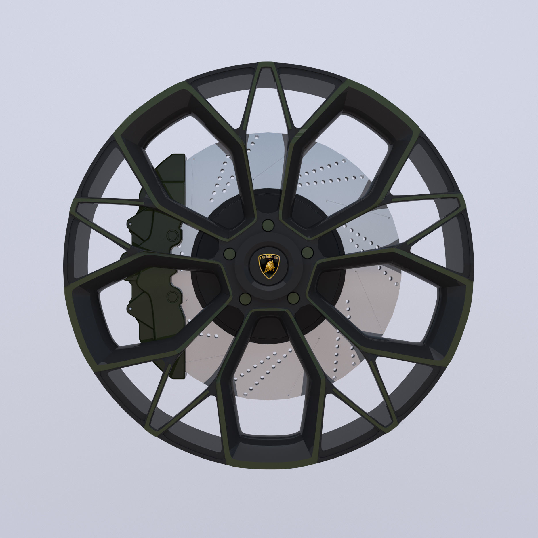 Luxury Car Rim 3D model_2