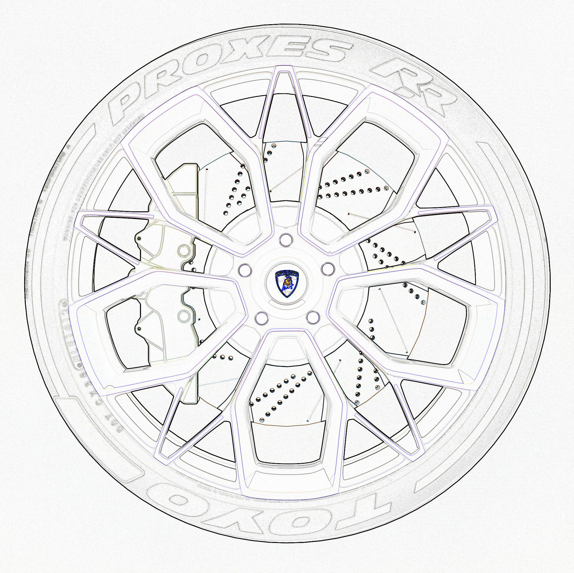 Luxury Car Rim 3D model_4