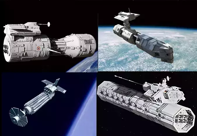 2001 A Space Odyssey Nuclear Weapons Ships All 4  3D print model