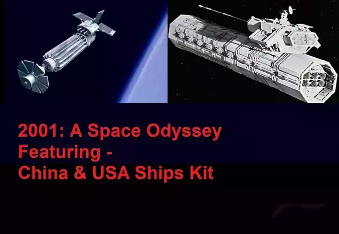 2001 A Space Odyssey China and Germany Nuclear Weapons Ships 3D print model