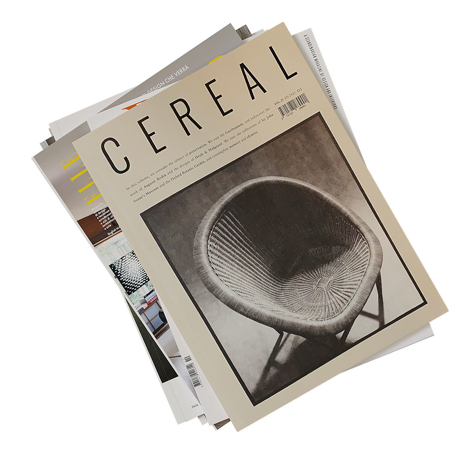 Magazines 2 cereal magazine with chair on top 3D model_1