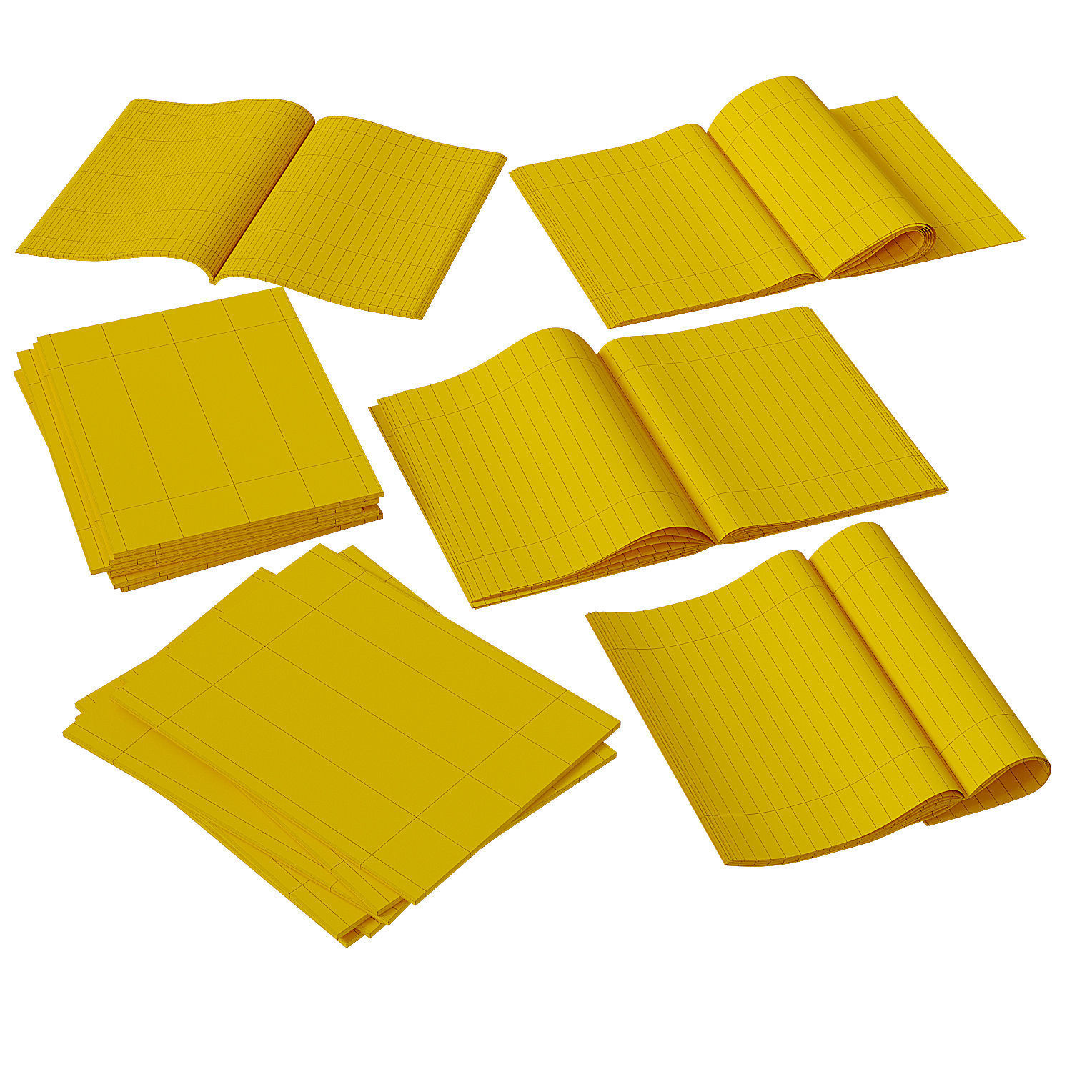 Magazines 2 cereal magazine with chair on top 3D model_9