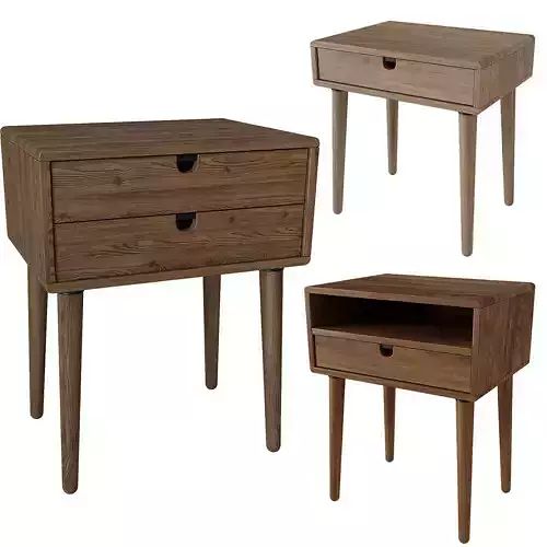 Mid Century Nightstand bedside table