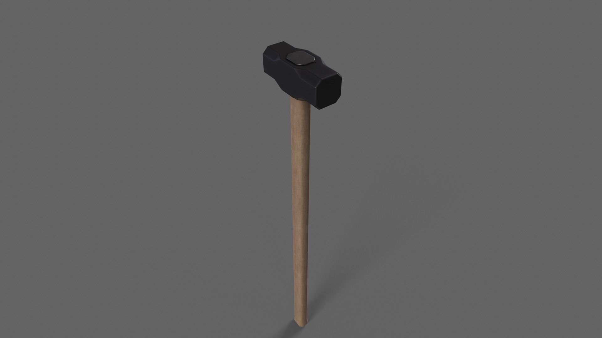 PBR Sledge Hammer V1a Low-poly 3D model_6