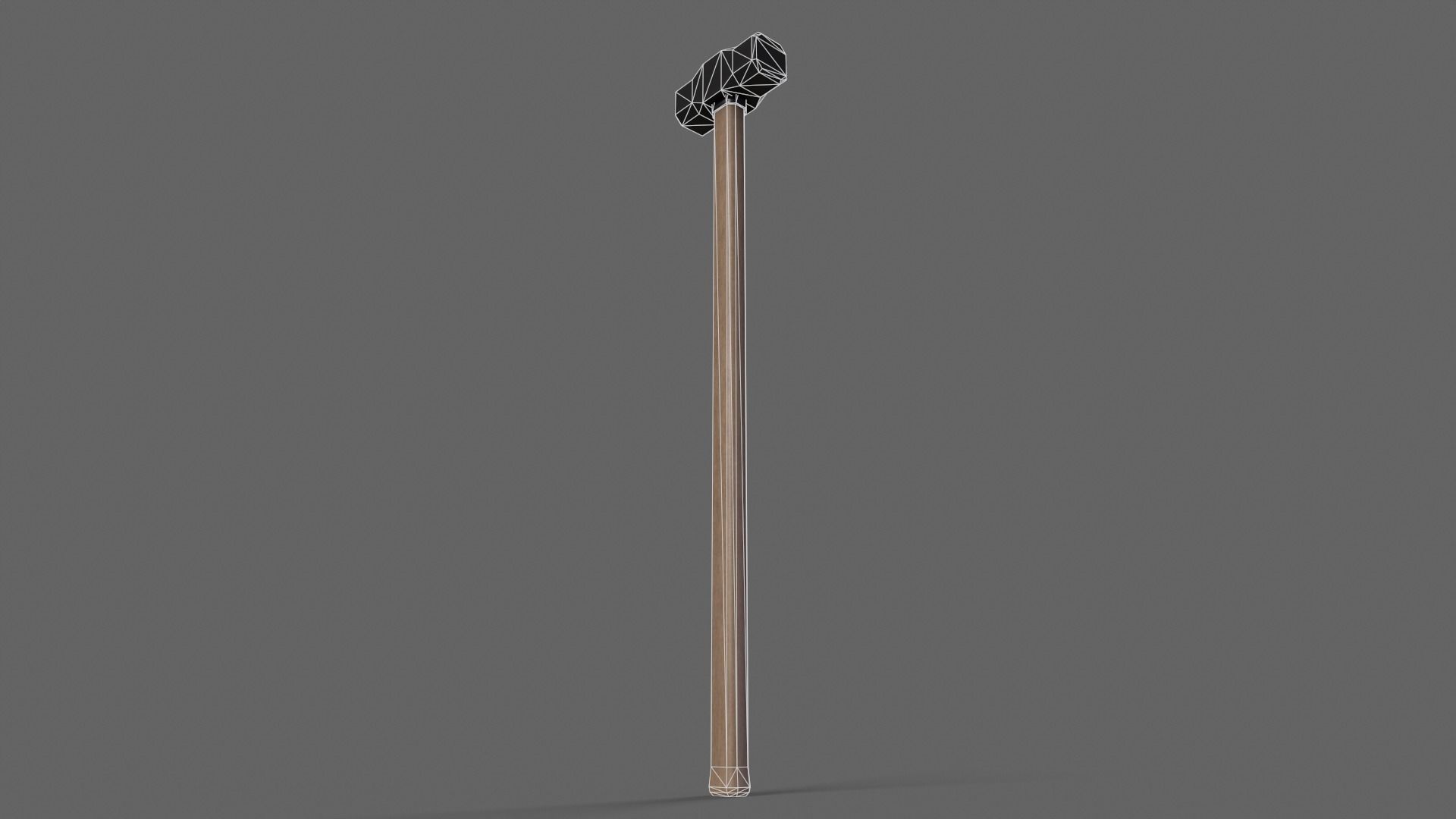 PBR Sledge Hammer V1a Low-poly 3D model_9