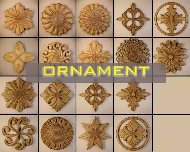 Ornament 3D Model-vol10 3D Model Collection