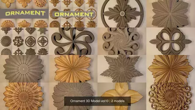 Ornament 3D Model-vol10