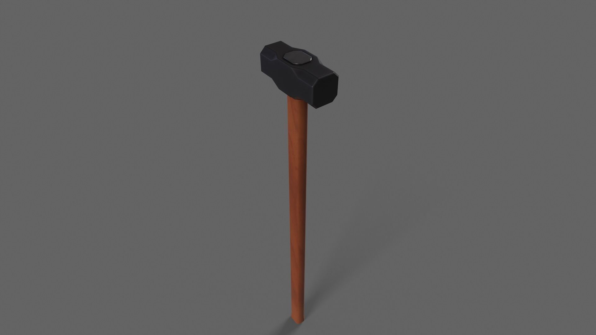 PBR Sledge Hammer V1b Low-poly 3D model_6