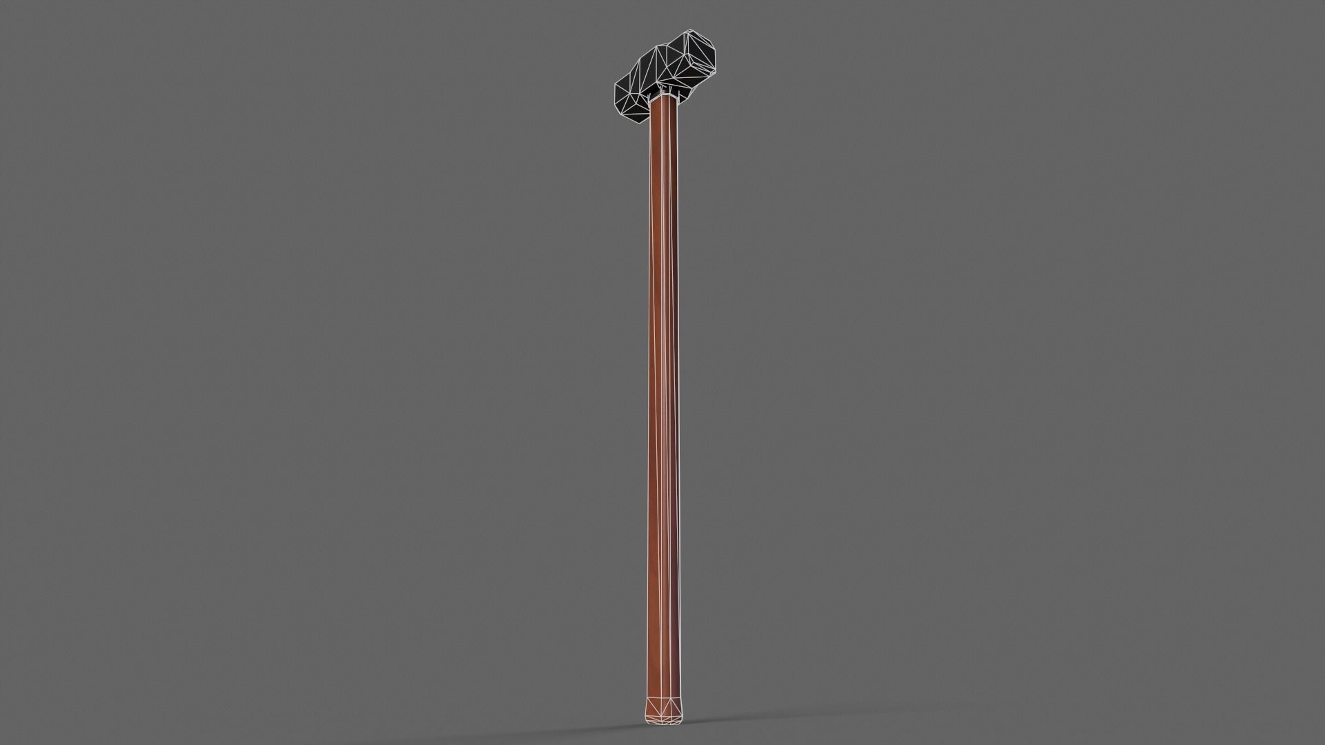 PBR Sledge Hammer V1b Low-poly 3D model_9
